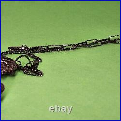 Antique Victorian Cannetille Filigree Cross Silver Hand Wired 22 STERLING 92.5