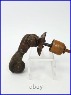 Antique Victorian Cast Iron Door Knocker Ladies Hand Bracelet Ball Salvage 5