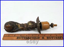 Antique Victorian Cast Iron Door Knocker Ladies Hand Bracelet Ball Salvage 5