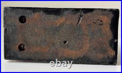 Antique Victorian Cast Iron Embossing Stamp Press Hand Painted, Nice Patina Antique Victorian Cast Iron Embossing Stamp Press Hand Painted, Nice Patina