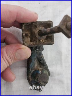 Antique Victorian Cast Iron Lady's Hand Door Knocker Ornate Gothic