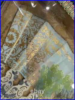 Antique Victorian Era Hand Carved Hand Painted Hand Fan