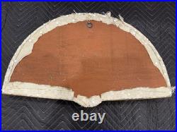 Antique Victorian Era Hand Carved with mother of pearl Hand Painted Hand Fan