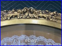 Antique Victorian Era Hand Painted on Silk Professionally Framed Hand Fan