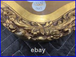 Antique Victorian Era Hand Painted on Silk Professionally Framed Hand Fan