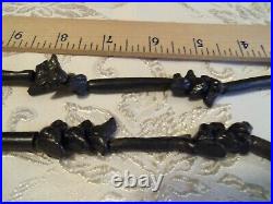 Antique Victorian Fabulous brown black Jet Bird Necklace Hand Made 1 of a kind