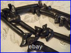 Antique Victorian Fabulous brown black Jet Bird Necklace Hand Made 1 of a kind