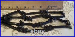 Antique Victorian Fabulous brown black Jet Bird Necklace Hand Made 1 of a kind