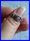 Antique Victorian Fede Gimmel Sterling Silver Interlocking Friendship Ring