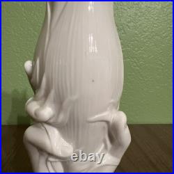 Antique Victorian Figural Hand Holding Vase Parian Ware Bisque, minor damage