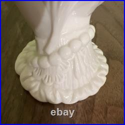 Antique Victorian Figural Hand Holding Vase Parian Ware Bisque, minor damage
