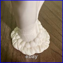 Antique Victorian Figural Hand Holding Vase Parian Ware Bisque, minor damage