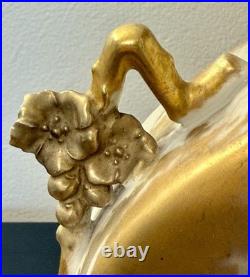 Antique Victorian French Limoges Vase. Exquisite Hand painted Details