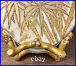 Antique Victorian French Limoges Vase. Exquisite Hand painted Details