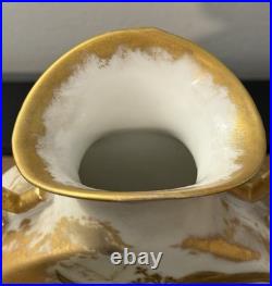 Antique Victorian French Limoges Vase. Exquisite Hand painted Details