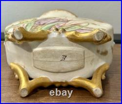 Antique Victorian French Limoges Vase. Exquisite Hand painted Details