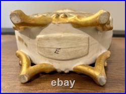 Antique Victorian French Limoges Vase. Exquisite Hand painted Details