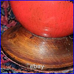 Antique Victorian Gazing Ball Gypsy 1870 1880 Crystal Ball Hand Blown Glass RARE