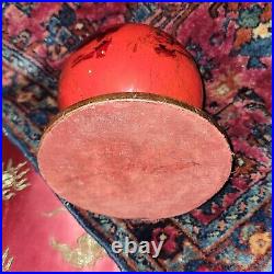Antique Victorian Gazing Ball Gypsy 1870 1880 Crystal Ball Hand Blown Glass RARE