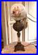 Antique Victorian Gone With The Wind Parlor Banquet Lamp Hand Painted NICE