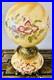 Antique Victorian Gone With the Wind Hand Painted Flowers Yellow Background