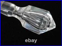 Antique Victorian Hand Blown Crystal Hour Glass Wax Seal Stamp Initial G Matrix