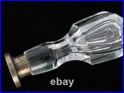 Antique Victorian Hand Blown Crystal Hour Glass Wax Seal Stamp Initial G Matrix