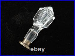 Antique Victorian Hand Blown Crystal Hour Glass Wax Seal Stamp Initial G Matrix