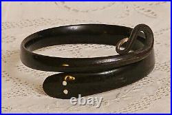 Antique Victorian Hand Carved Horn Snake Bangle Bracelet c1890/1920 RARE