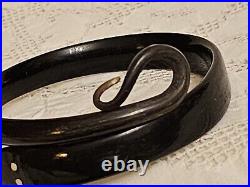 Antique Victorian Hand Carved Horn Snake Bangle Bracelet c1890/1920 RARE