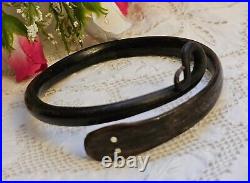 Antique Victorian Hand Carved Horn Snake Bangle Bracelet c1890/1920 RARE