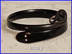 Antique Victorian Hand Carved Horn Snake Bangle Bracelet c1890/1920 RARE