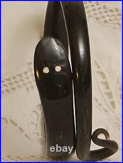 Antique Victorian Hand Carved Horn Snake Bangle Bracelet c1890/1920 RARE