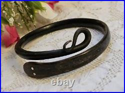 Antique Victorian Hand Carved Horn Snake Bangle Bracelet c1890/1920 RARE
