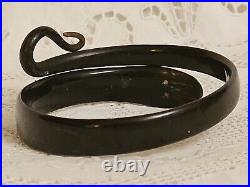 Antique Victorian Hand Carved Horn Snake Bangle Bracelet c1890/1920 RARE