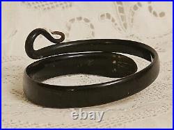 Antique Victorian Hand Carved Horn Snake Bangle Bracelet c1890/1920 RARE