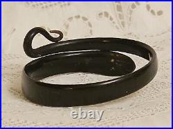 Antique Victorian Hand Carved Horn Snake Bangle Bracelet c1890/1920 RARE
