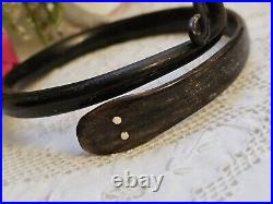 Antique Victorian Hand Carved Horn Snake Bangle Bracelet c1890/1920 RARE