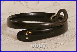 Antique Victorian Hand Carved Horn Snake Bangle Bracelet c1890/1920 RARE