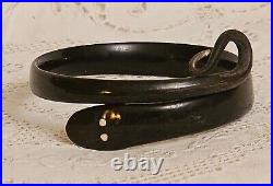 Antique Victorian Hand Carved Horn Snake Bangle Bracelet c1890/1920 RARE
