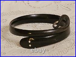 Antique Victorian Hand Carved Horn Snake Bangle Bracelet c1890/1920 RARE