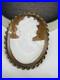 Antique Victorian Hand Carved Natural Shell, 1.8X1.4