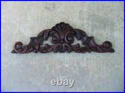 Antique Victorian Hand Carved PEDIMENT, CORNICE, Crown, for Door, Window & More