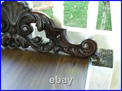 Antique Victorian Hand Carved PEDIMENT, CORNICE, Crown, for Door, Window & More