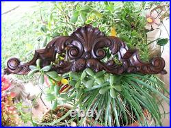 Antique Victorian Hand Carved PEDIMENT, CORNICE, Crown, for Door, Window & More