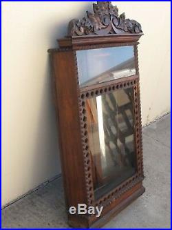 Antique Victorian Hand Carved Walnut Cabinet Ornate One of a Kind