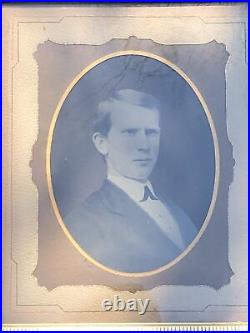 Antique Victorian Hand Colored Portrait Framed Photographs 14x16