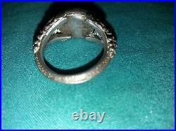 Antique Victorian Hand Crafted Silver Carnelian Ring