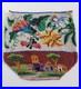 Antique Victorian Hand Embroidered Glass Microbead Silk Pictoral Village Purse