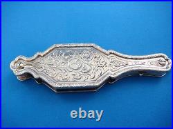 Antique Victorian Hand Engraved 14k Solid Gold Folding Lorgnette/opera Glasses